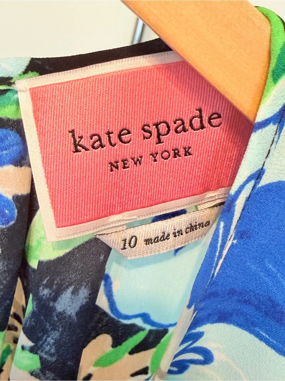 Kate Spade Full Bloom Vibrant Floral Flutter Sleeve Mini Dress Women’s Size 10
